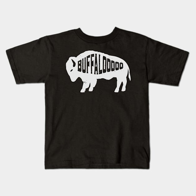 Buffalooooo Bison Kids T-Shirt by Brobocop